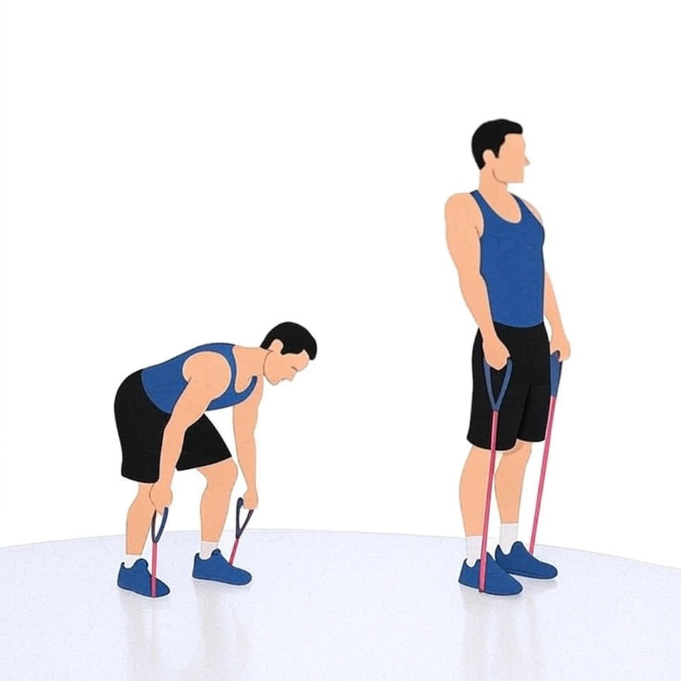 Band Deadlift Diagram