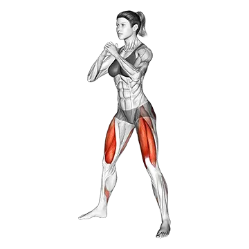 Band Sumo Squat Diagram